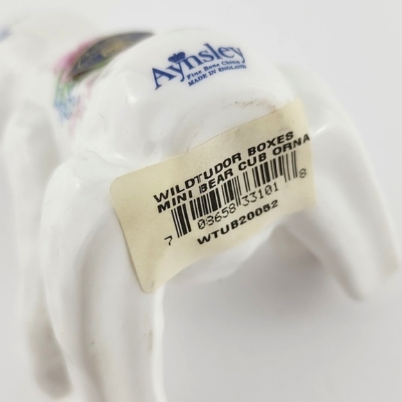 Aynsley Wild Tudor Teddy Bear Figurine English Fine Bone China Original With Box - Picture 11 of 14